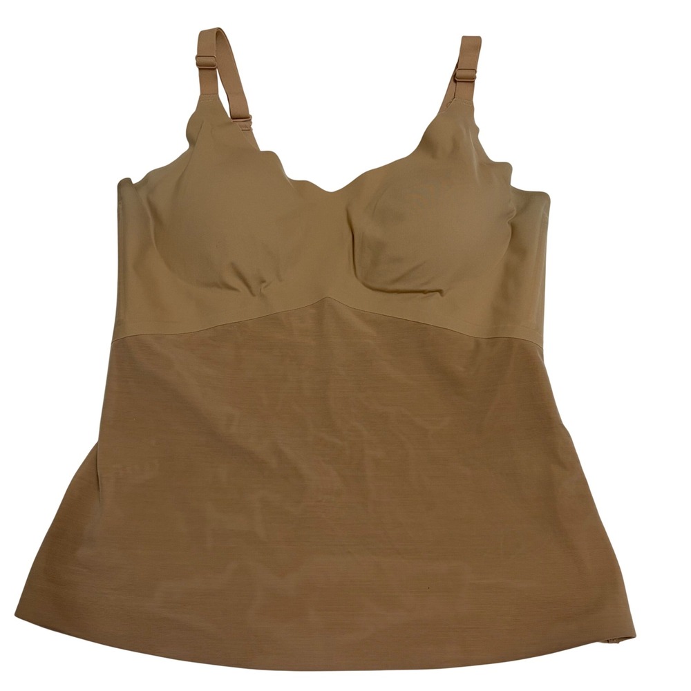 Honeylove LiftWear Cami Tan XL Shapewear Tank Top LWCM0102 Wire Free Support